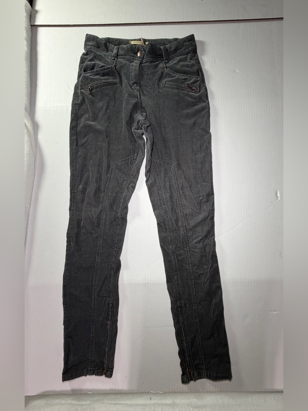 Anthropologie leifsdottir Black Skinny Zip-Pocket Pants